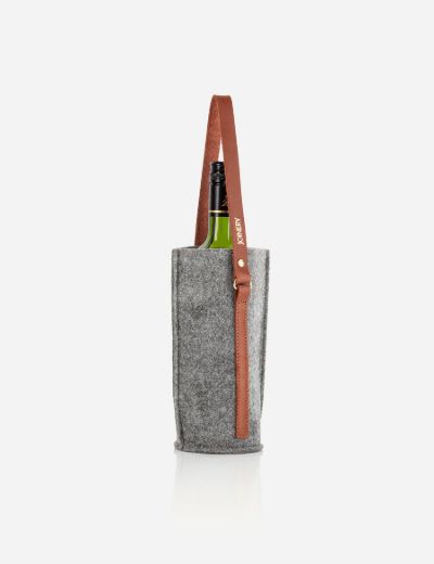 Wine Carrier Single Grey