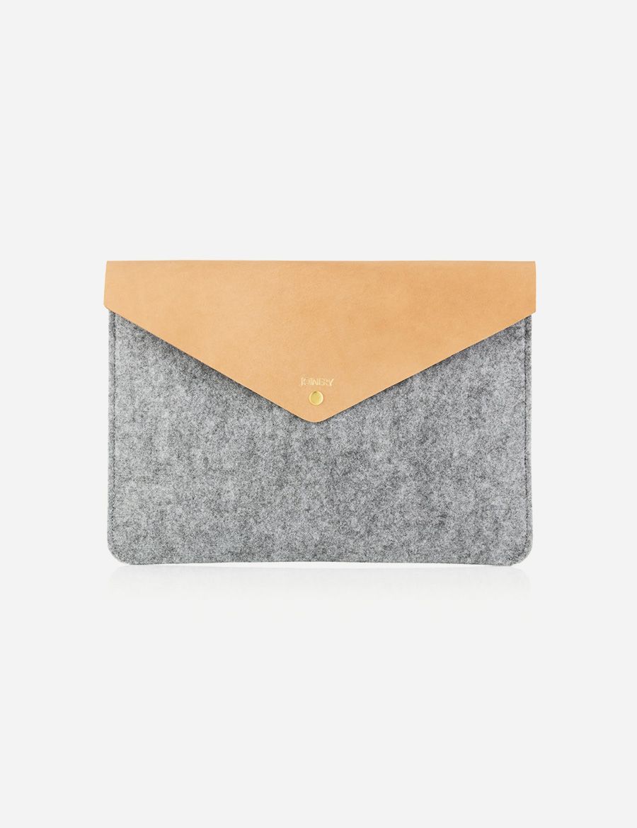 A4 Envelope Pouch (Grey & Natural)