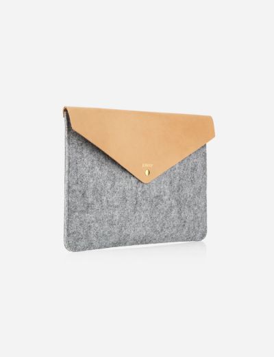 A4 Envelope Pouch (Grey & Natural)