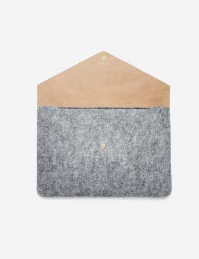 A4 Envelope Pouch (Grey & Natural)
