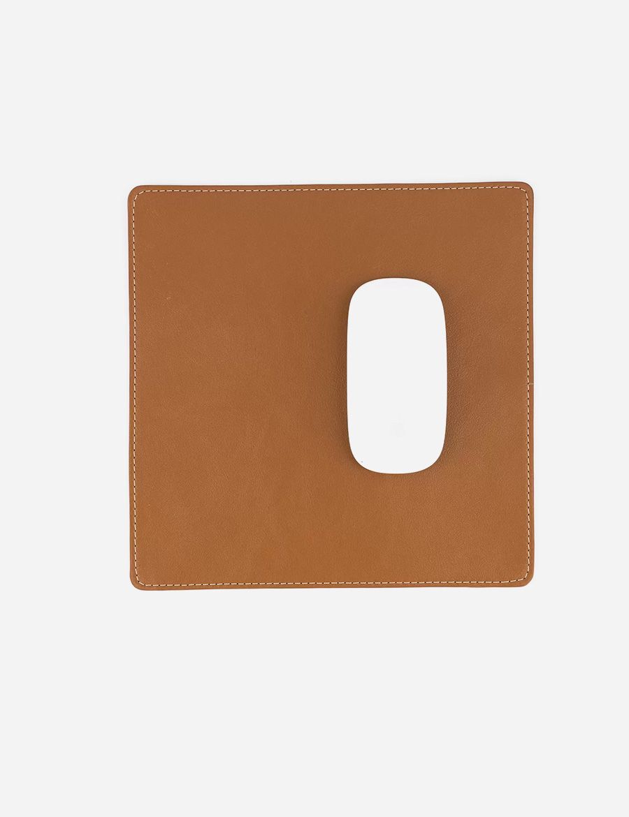 Picture of Genuine Leather Mousepad Tan