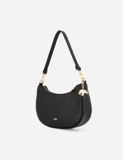 Picture of Leather Shoulder Bag Black