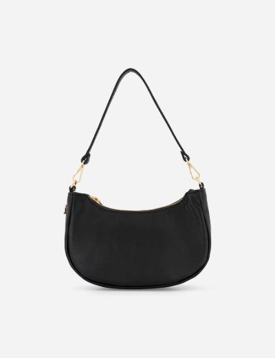 Picture of Leather Shoulder Bag Black
