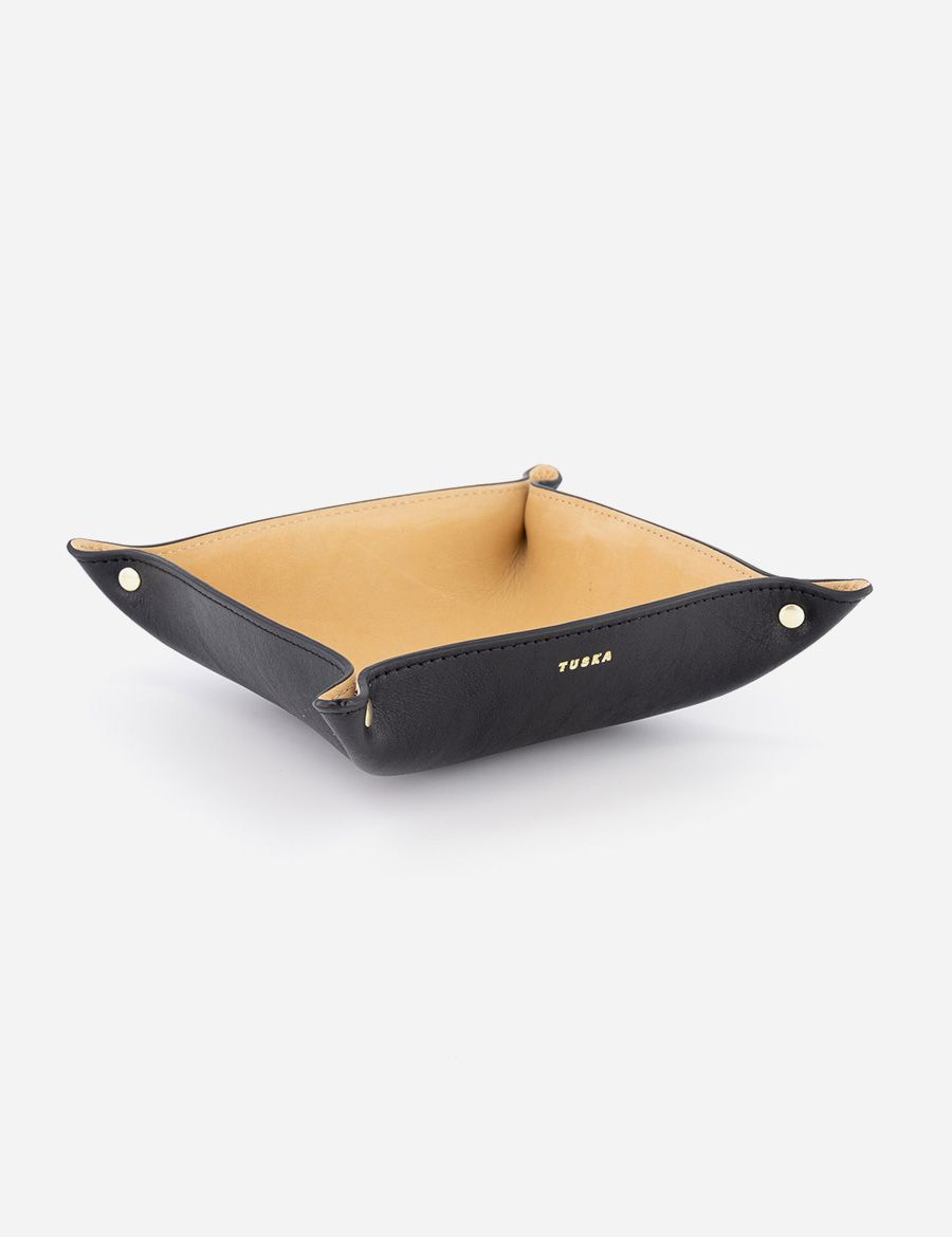 Picture of Leather Valet Tray Smooth Black